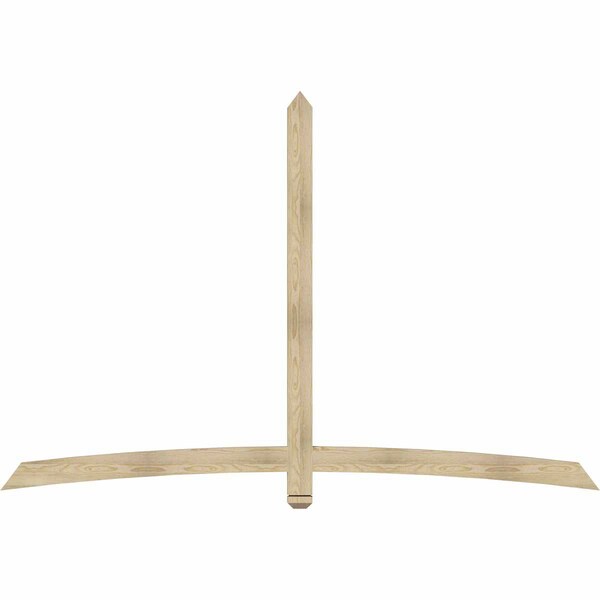 Ekena Millwork Bellingham Rough Sawn Timber Gable Bracket, Douglas Fir, 96"W x 64"H x 2"D x 4"F, 16/12 Pitch GBW096X64X0204BEL00RDF - main